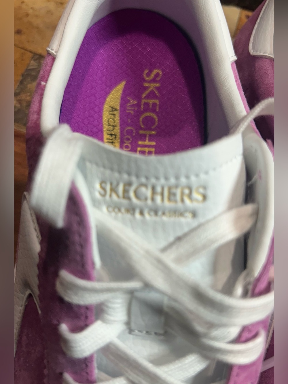 Skechers Court & Classics Arch Fit-Legend  Used Excellent C Size 8.5  Women’s - Picture 5 of 10